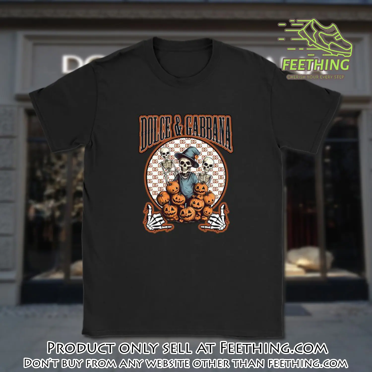 Retro spooky halloween shirt dolce & gabbana unisex tshirt cotton tee tat10140 ft0334788